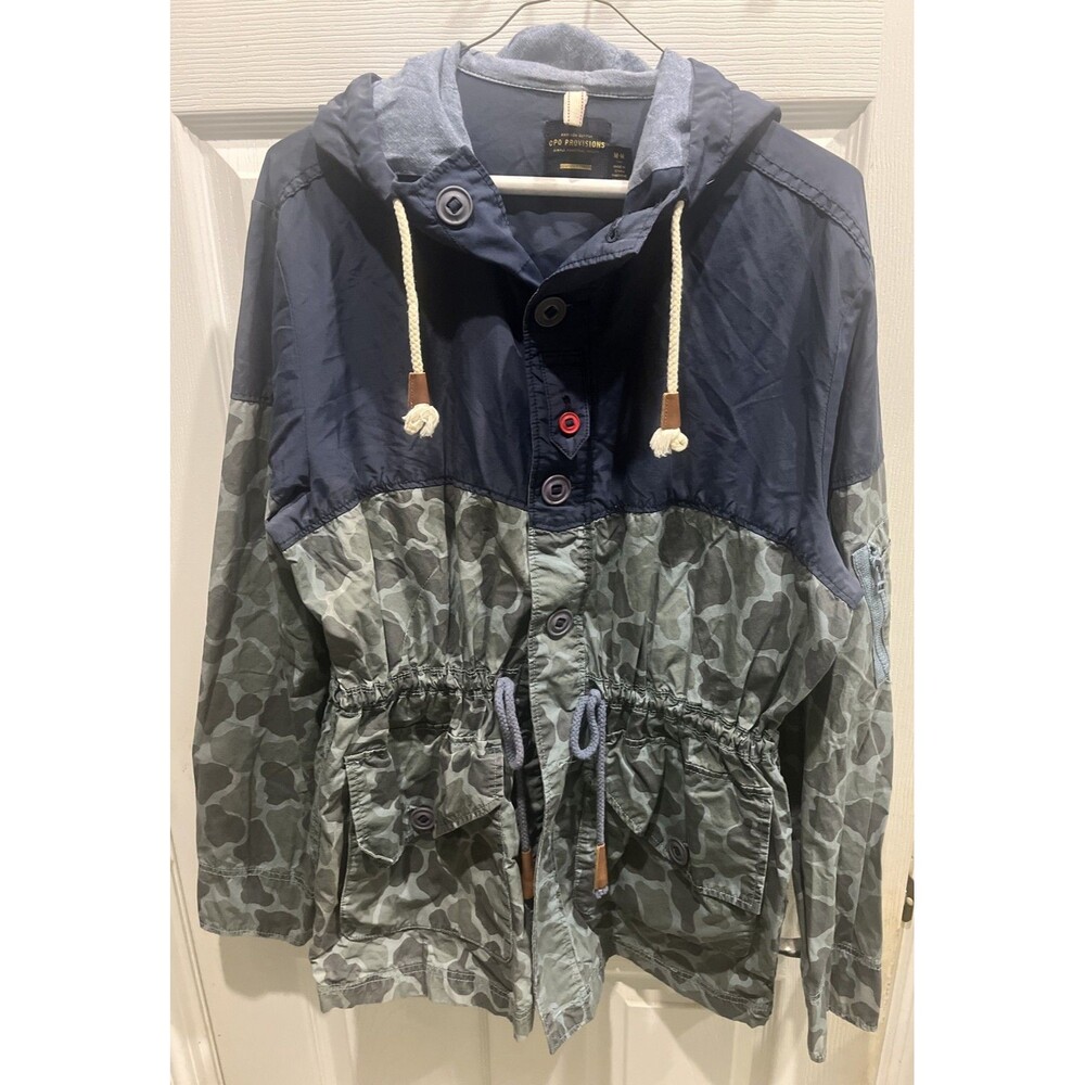 CPO Provisions Shipmen Supply Camo Jacket Mens M Utility Rain Hooded Gorpcore